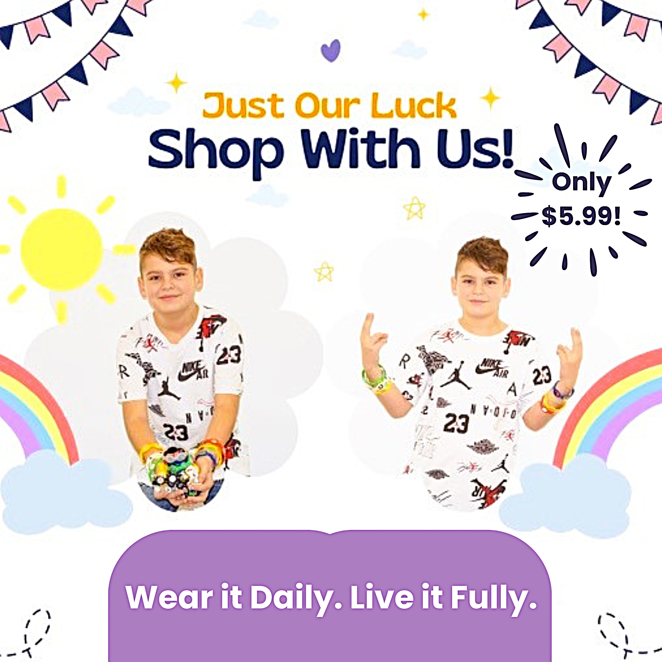 Lucky Arm Charm Bracelet